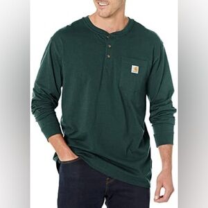 438-CARHARTT MEN'S WORKWEAR LONG SLEEVE HENLEY LOOSE FIT